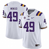 LSU Tigers 49 Barkevious Mingo White Nike College Football Jersey Dzhi,baseball caps,new era cap wholesale,wholesale hats